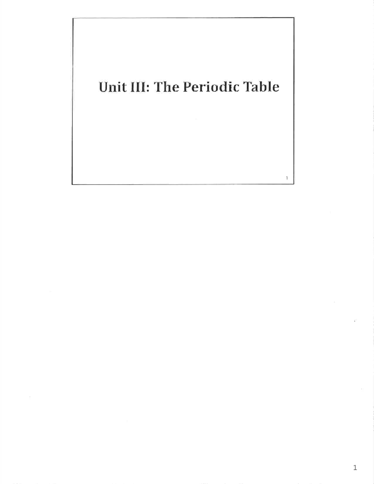 Midterm Study Guide - The Periodic Table and Its Elements - Studocu