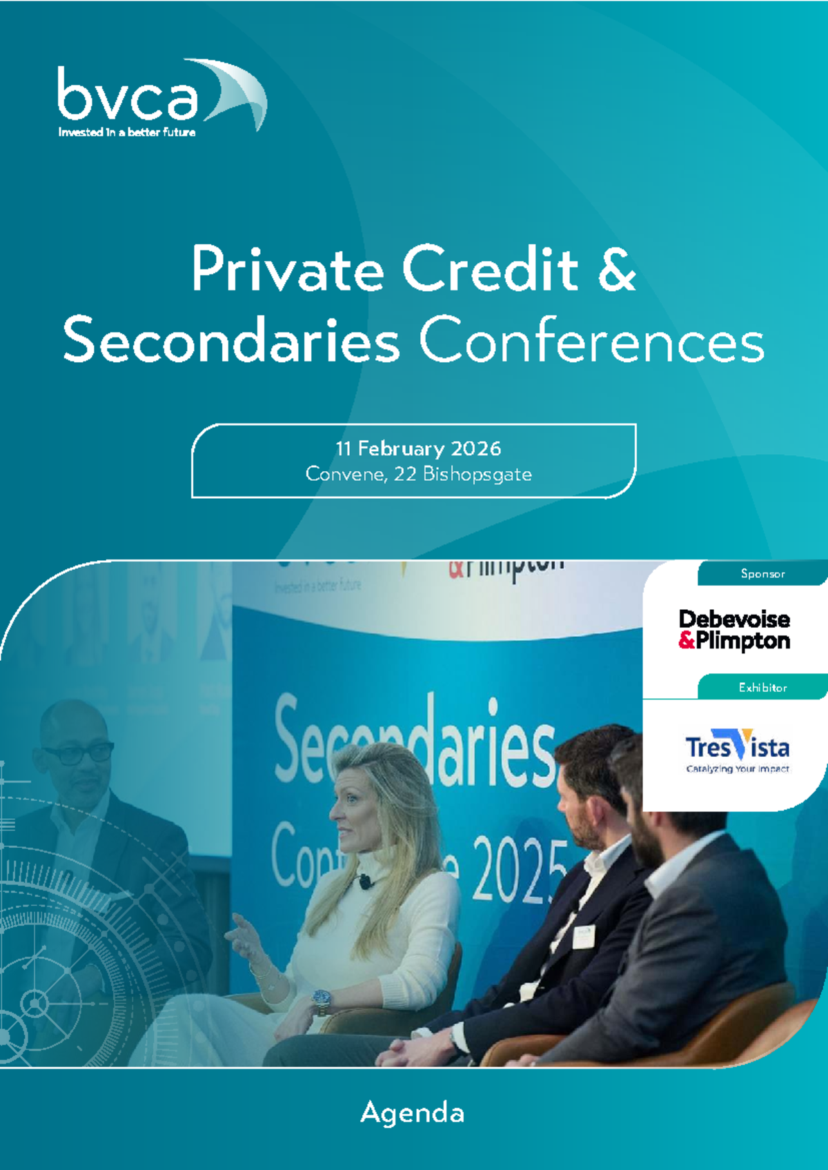BVCA Private Credit & Secondaries Conference Agenda 2026 - Studocu