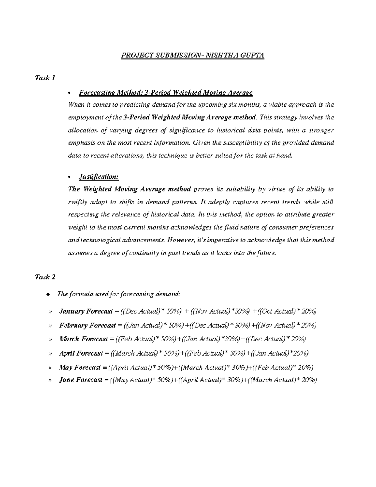 Opscmproject Nishtha Gupta - PROJECT SUBMISSION- NISHTHA GUPTA Task 1 ...