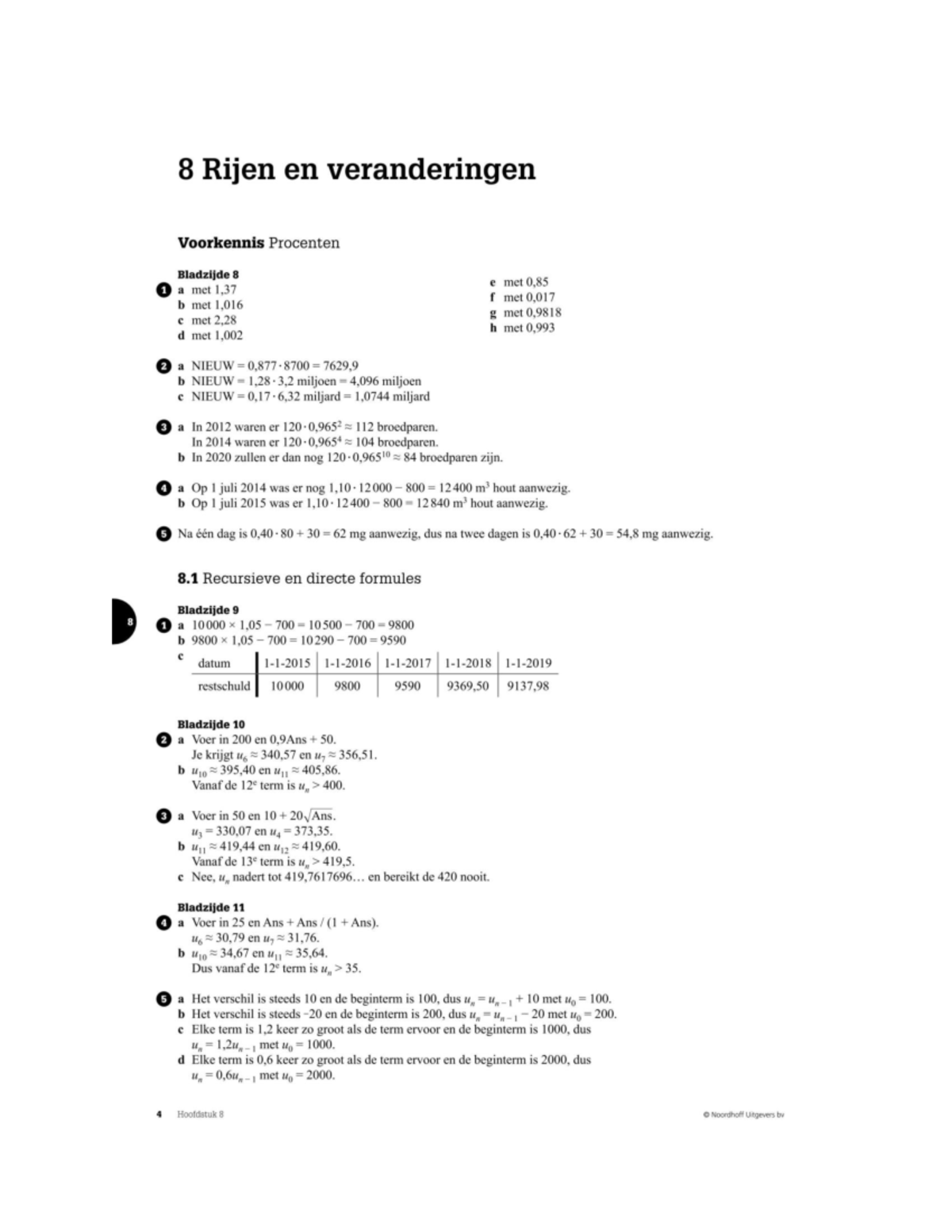 WA H8 Solutions VWO Edition 11: Detailed Explanations and Examples ...