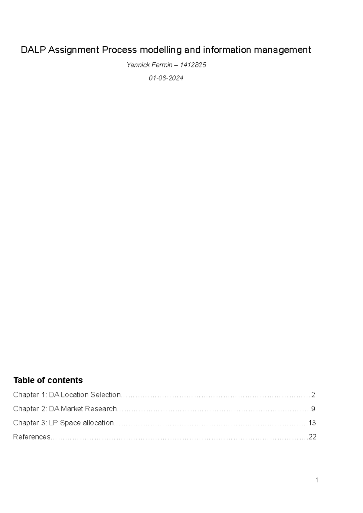 DALP Submission: Nursing Home Location Analysis & Space Allocation ...