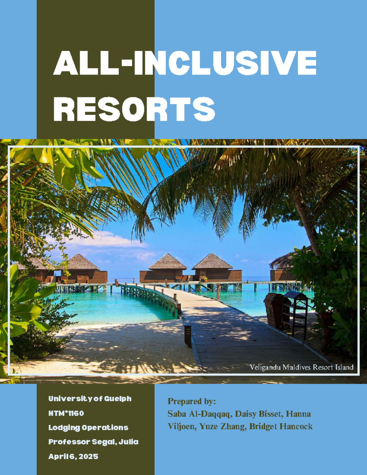 HTM1160 Final Report: The Allure of All-Inclusive Resorts - Studocu