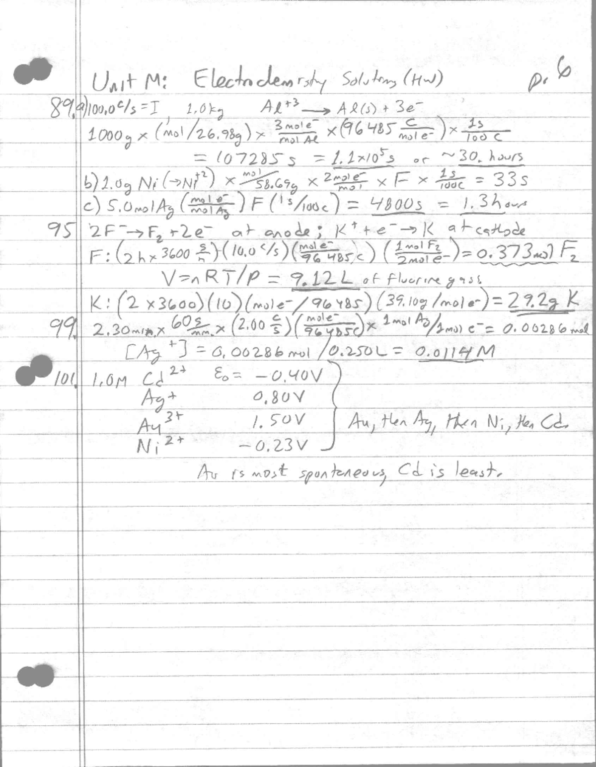 [UNIT M] Homework Solutions Part 6: Detailed Explanations - Studocu