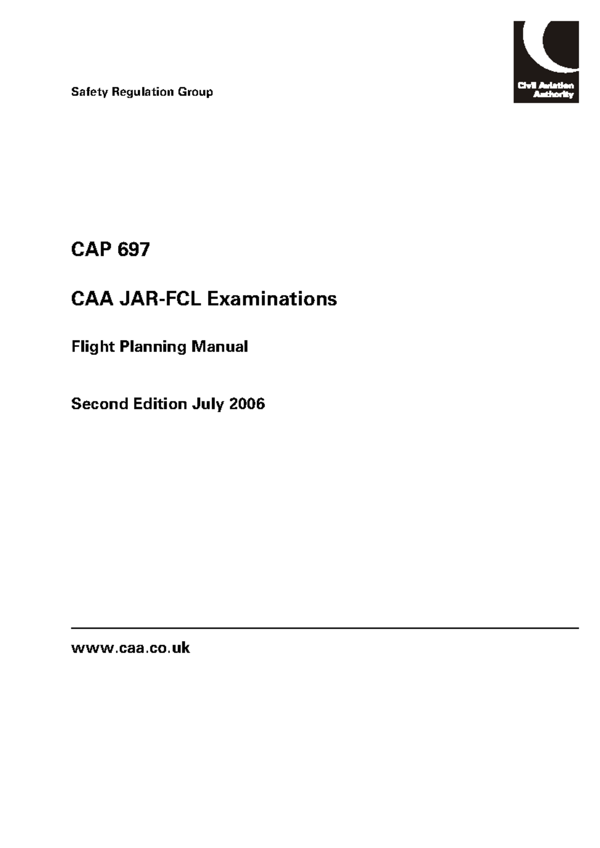 CAP 697 CAA Examinations Flight Planning Manual - 2nd Edition - Studocu