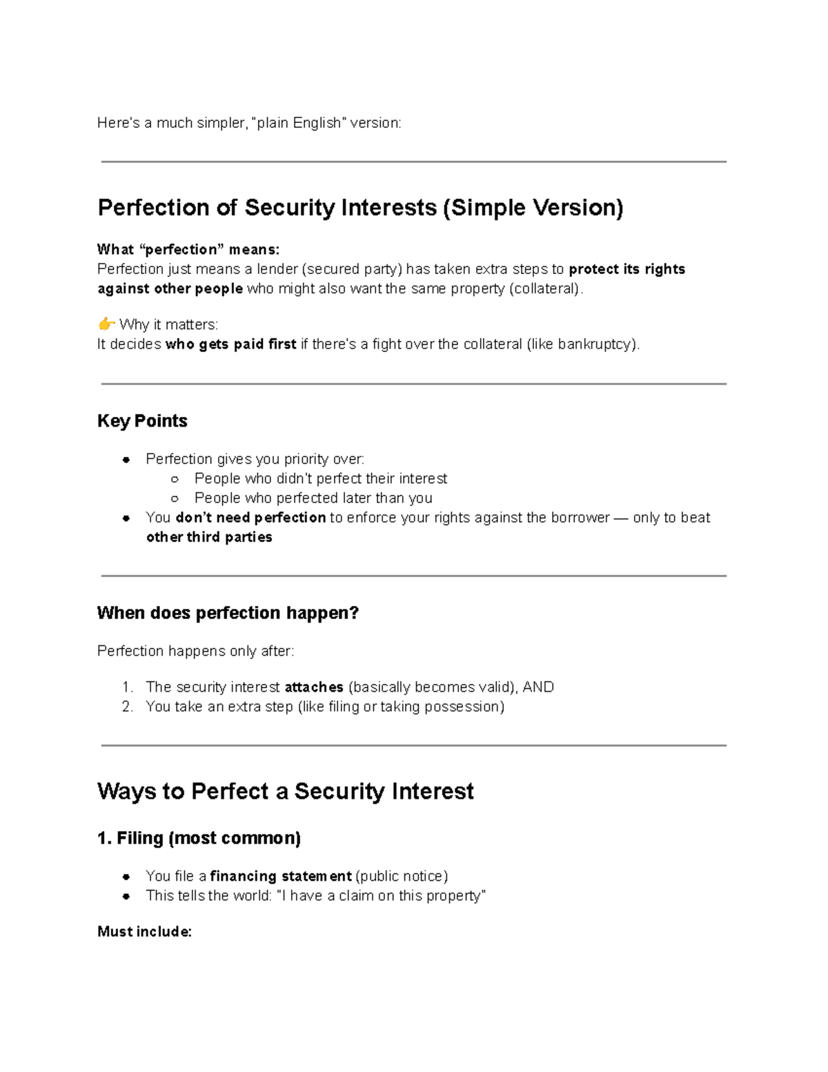 G62 Help - Notes on Perfection of Security Interests in Accounting Law ...
