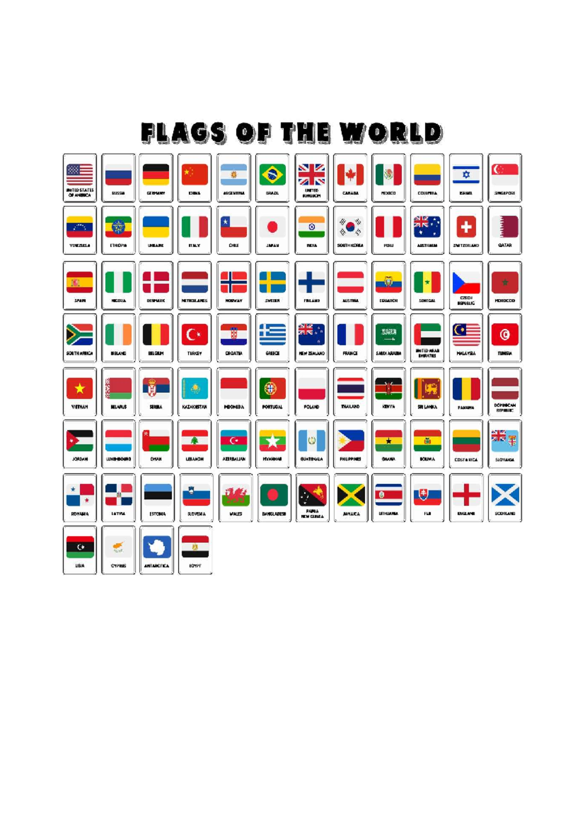Flags of the World: A Comprehensive Guide to National Flags - Studocu