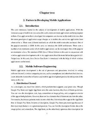 Mobile App Development - Study Notes & Assignments - Studocu