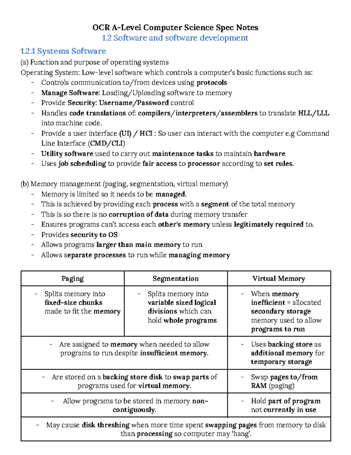 A Level Computer Science 1.4.3 Boolean Algebra Study Notes - Studocu