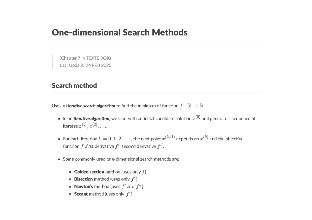 Search Methods and Algorithms (Chapter 7, W3) - Updated Feb 2025 - Studocu