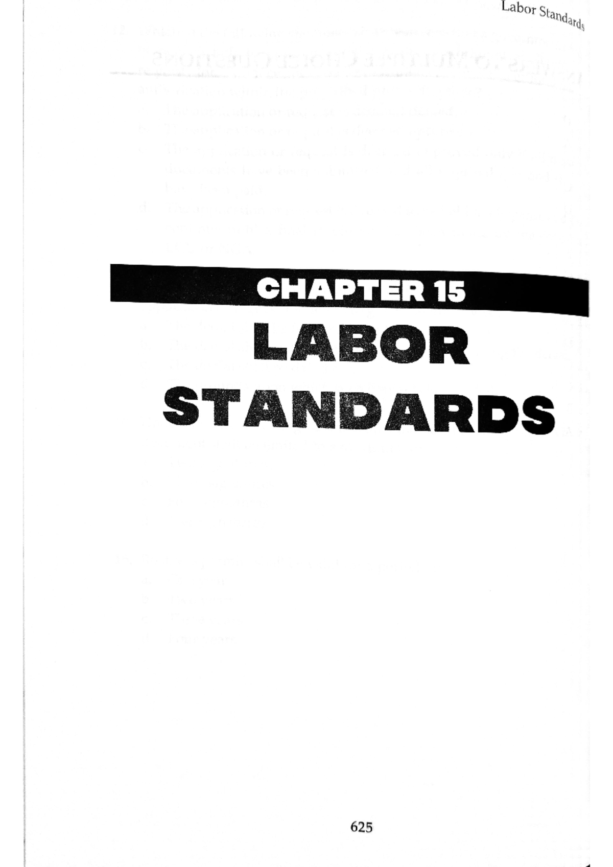 Chapter 15: Understanding Labor Standards and Their Impact - Studocu