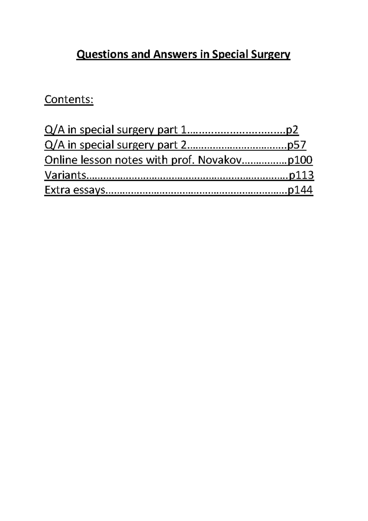 Comprehensive Surgical Diseases Final Notes for Exam (SURG 101) - Studocu