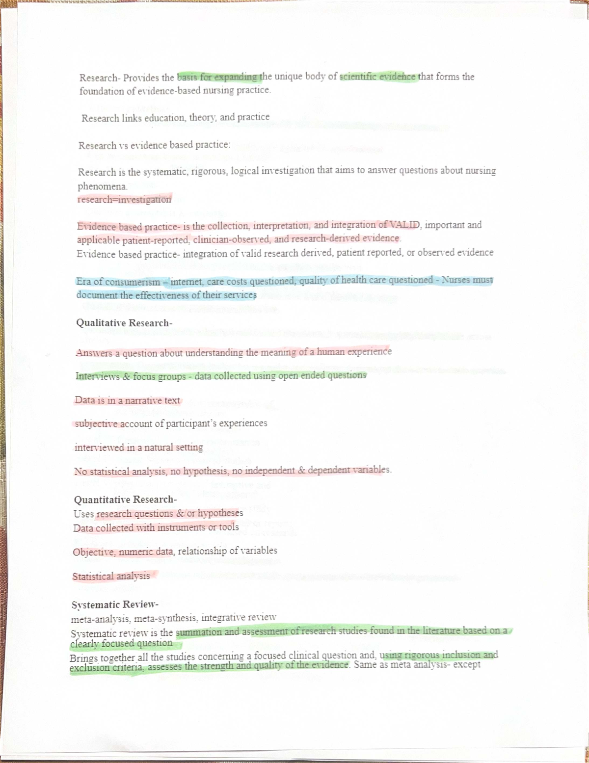 Final Exam Review Notes for Course Code ABC123 - Provides the basis for ...