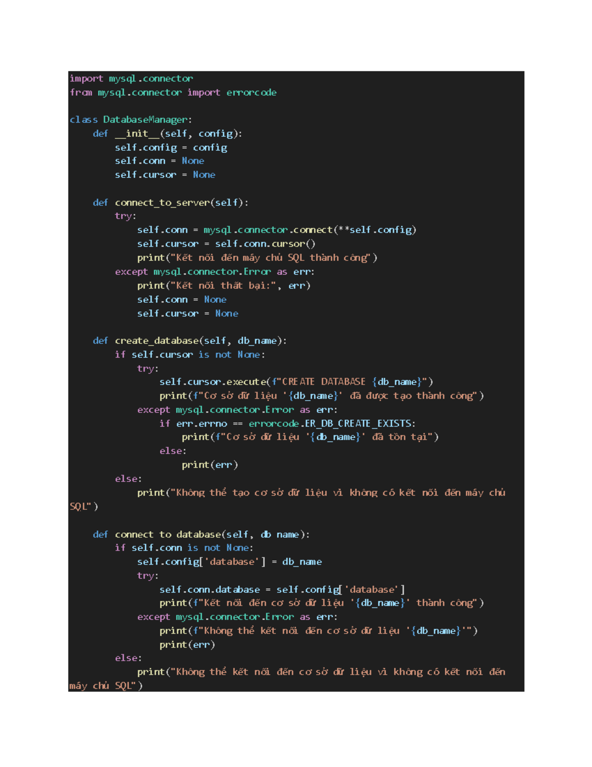 Lab4 - 1ewewe - import mysql from mysql import errorcode class ...