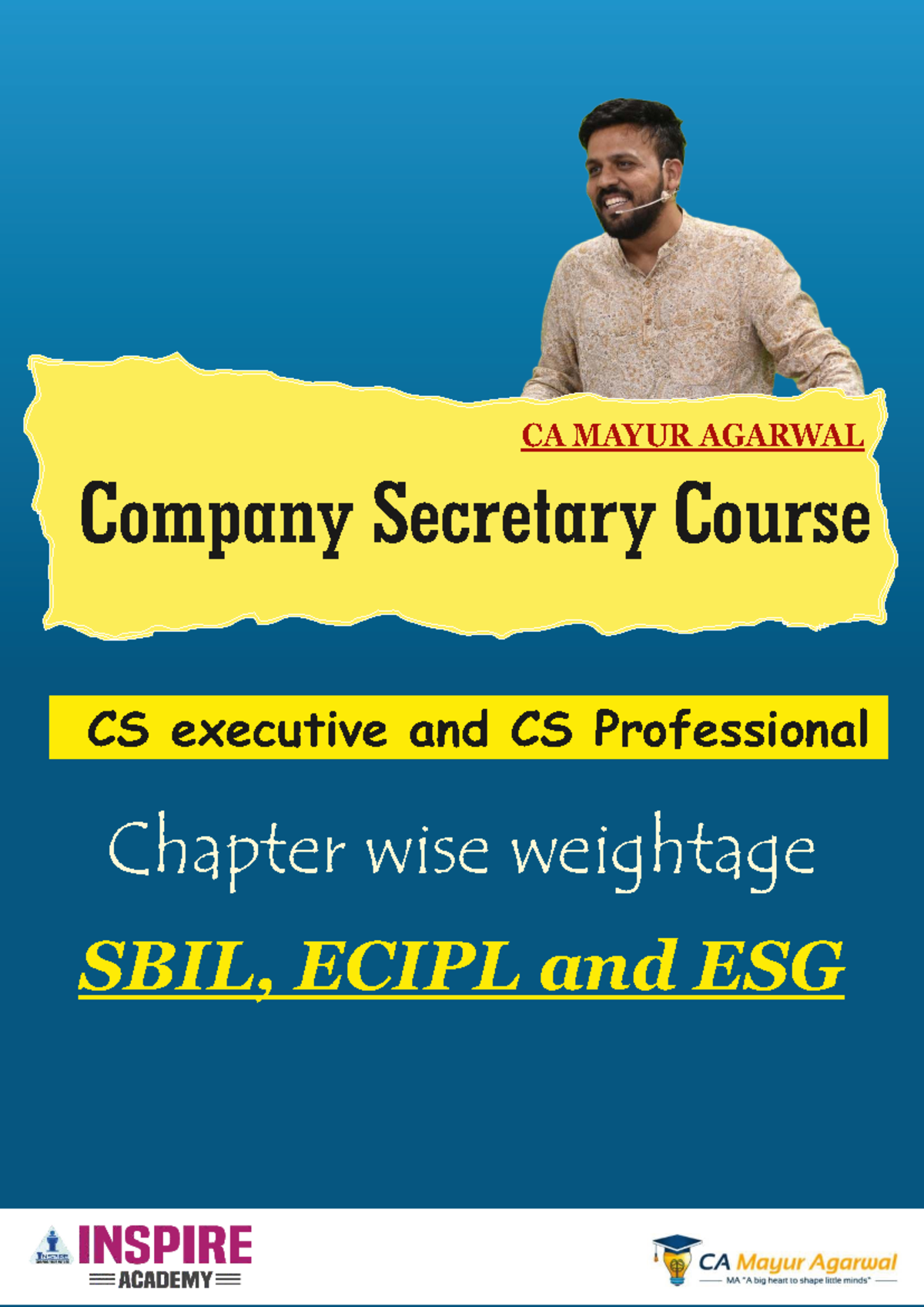 CS Executive & Professional Course: Chapter-wise Weightage Analysis ...