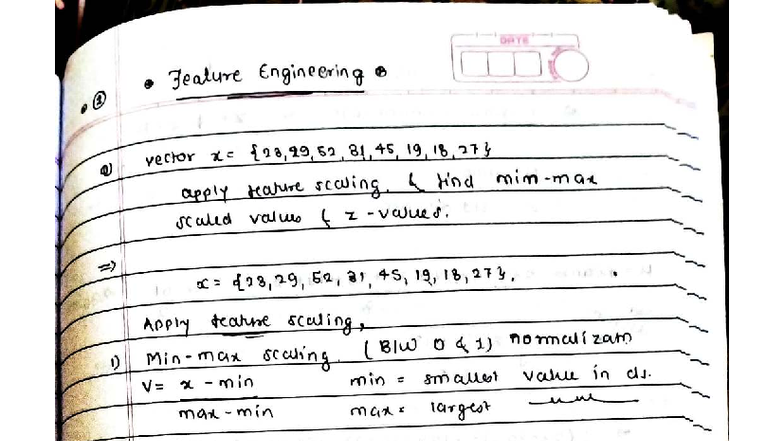 Unit 2 (ML) - Feature Engineering and Dimensionality Reduction ...