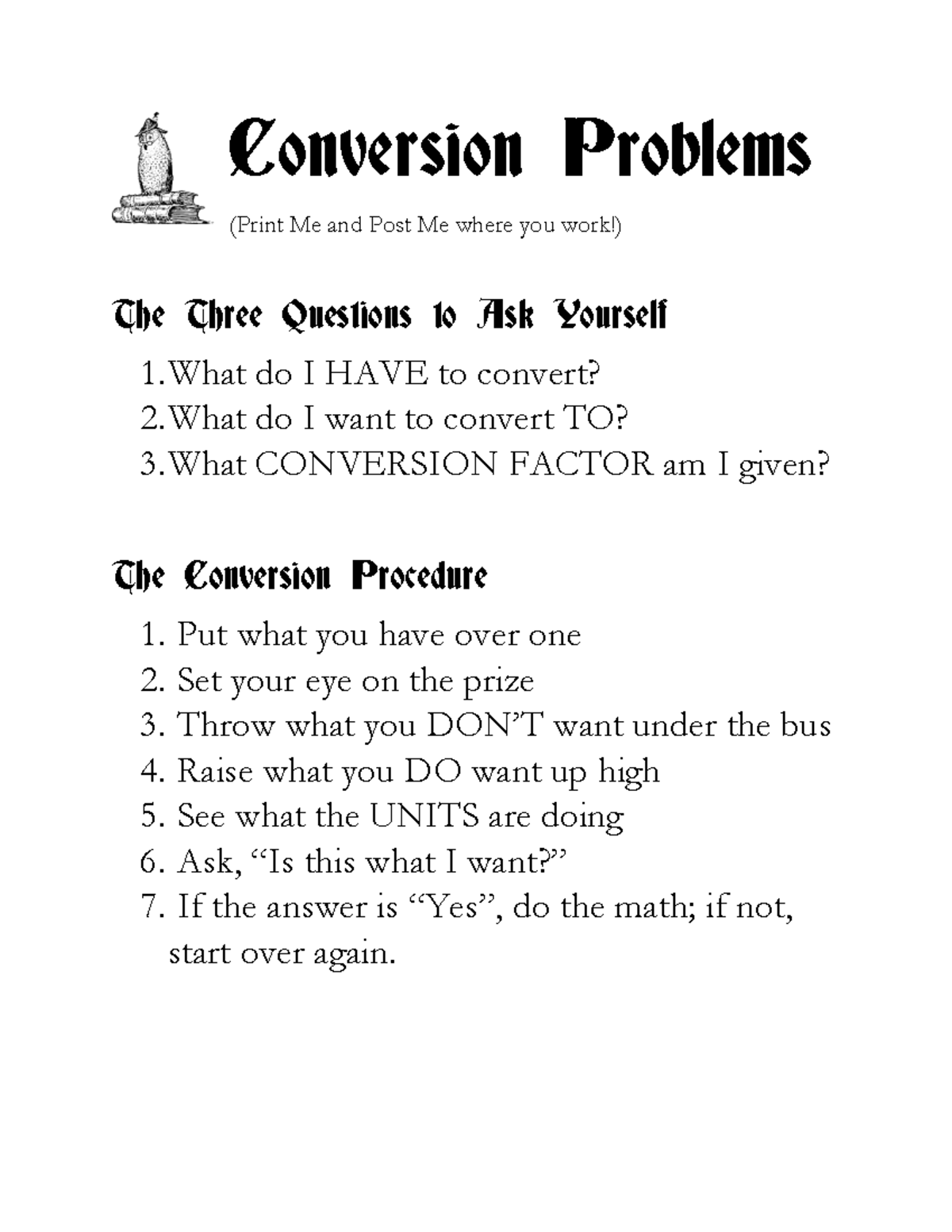 Conversion Procedure - POLISCI 151A - Studocu