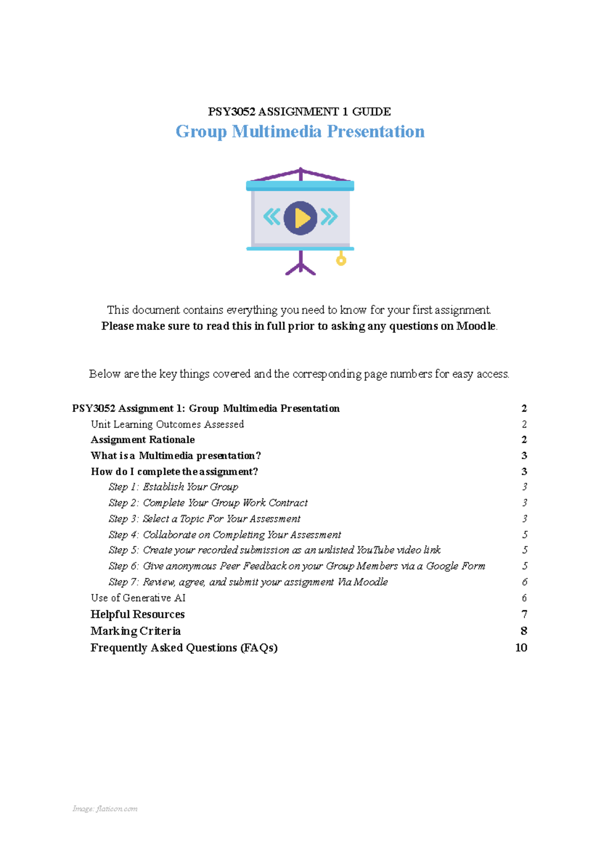 2025 PSY3052 A1 - Comprehensive Guide for Group Multimedia Presentation ...