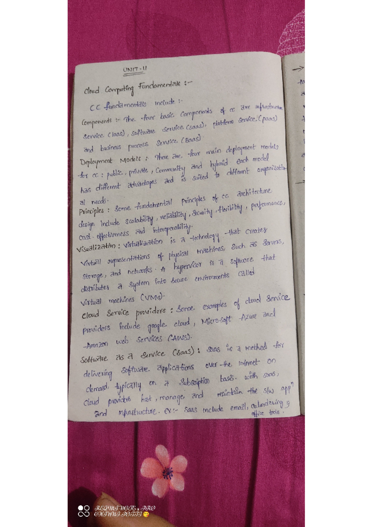 CC unit-2 - Cloud computing lecture notes - cloud Computing ...