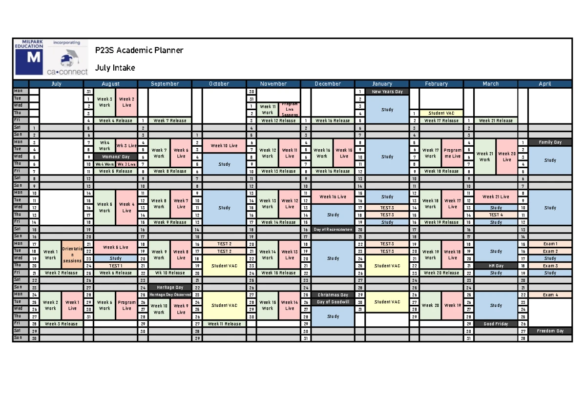 PGDA P24F Study Planner for February 2024 - Studocu