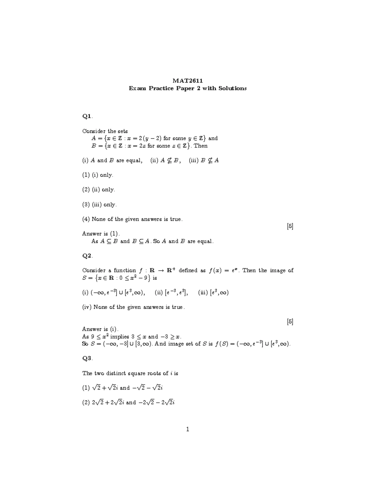 2019 Assignment 2 solutions - APM2611 - Unisa - Studocu
