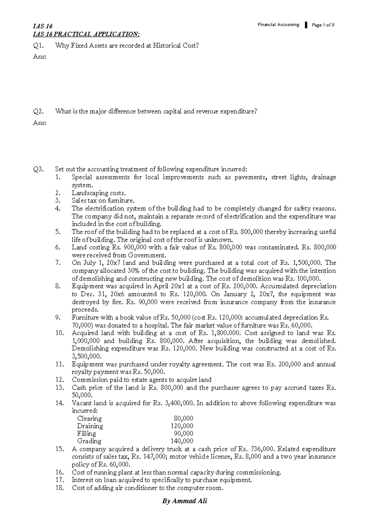IAS 16 Practical Application: Key Concepts in Financial Accounting ...