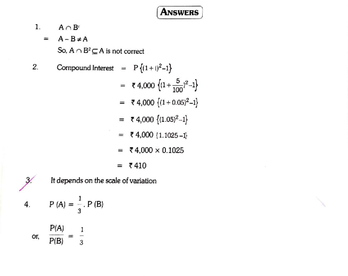 Statistics Answers - 2019: Key Concepts and Solutions - Studocu