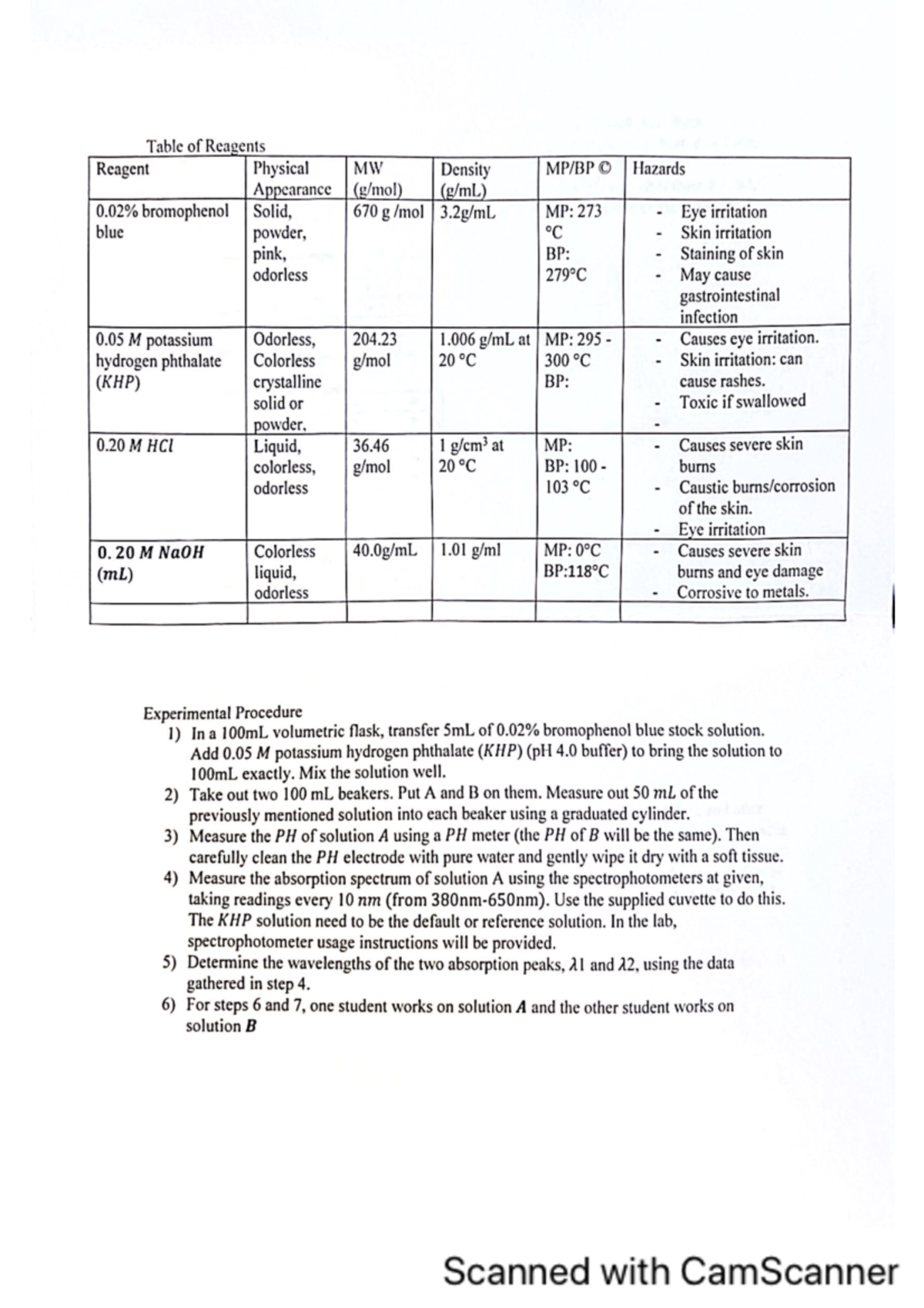 Chem 110 Pre-lab 4 Guide and Preparation Notes - Studocu