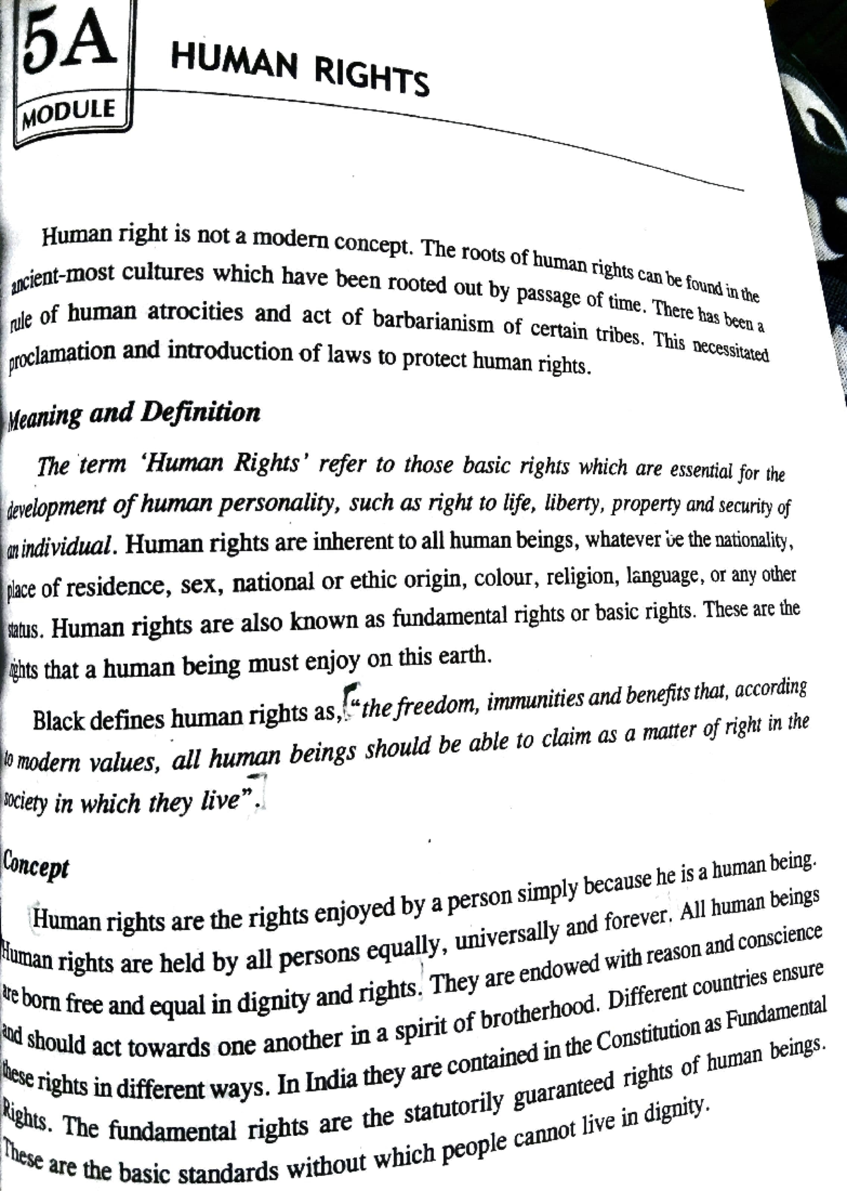 Human rights - Lecture notes - 5 A -=-:-::-;-1,-H_U_MA _____ N ...