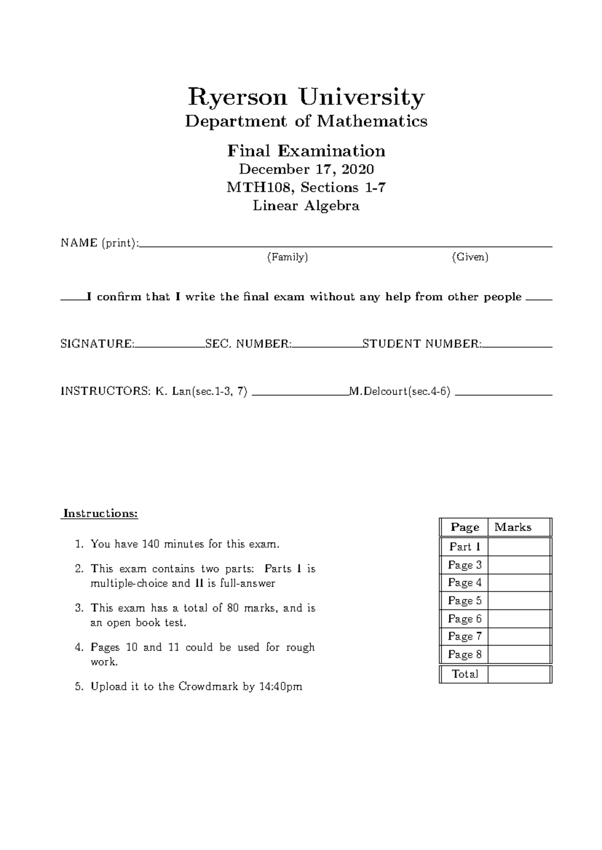 MTH108 Final Exam Questions and Answers - December 2020 - Studocu
