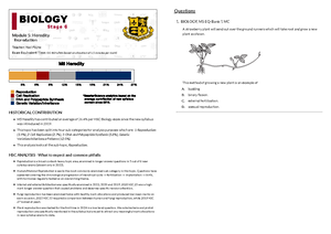Biology Module 5 - Grade: 12 - New South Wales Higher School ...