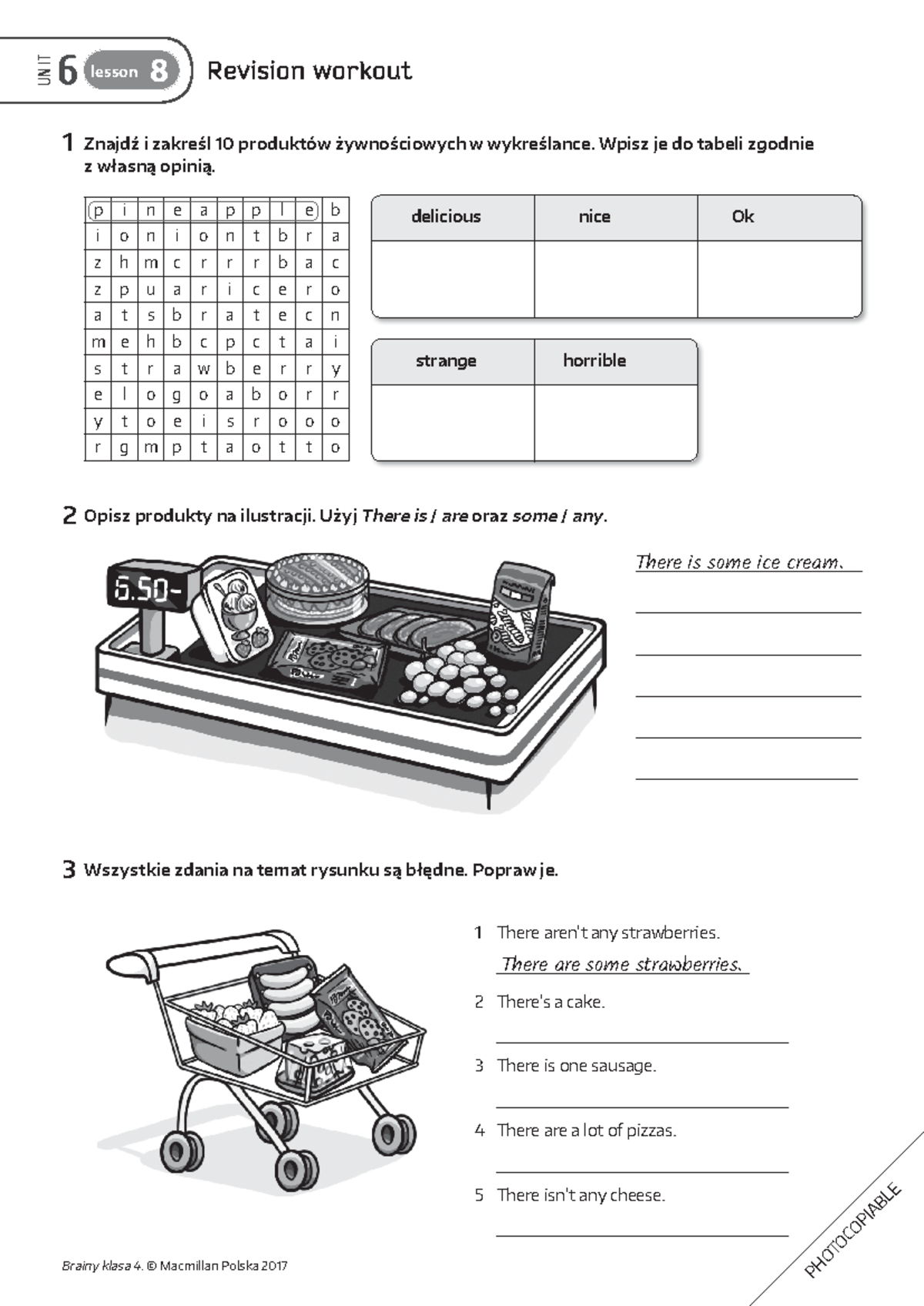 Brainy kl 4 Worksheets Unit 6 Lesson 8 Revision Exercises - Document Preview