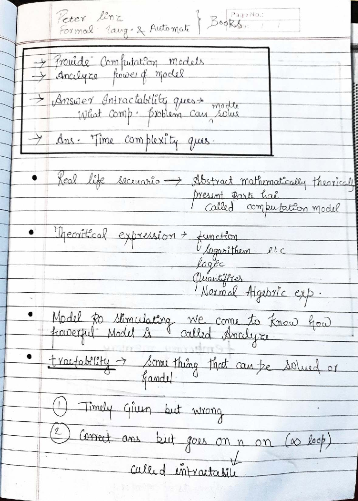 Formal Languages and Automata: Analysis of Computation Models (CS 101 ...