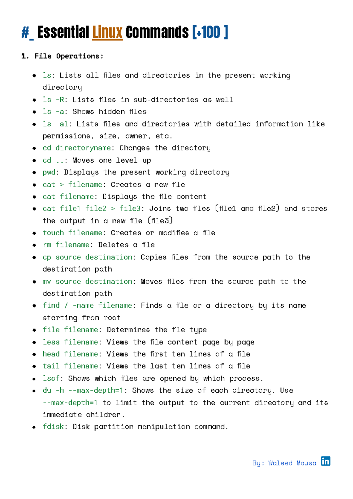 100+ Essential Linux Commands Guide for Effective System Management ...