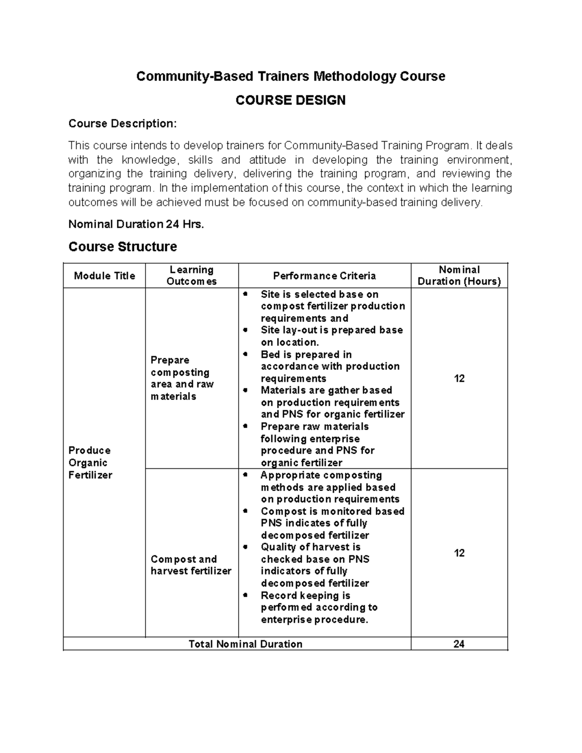 WITI - CBT-TM Course-Design - Community-Based Trainers Methodology ...