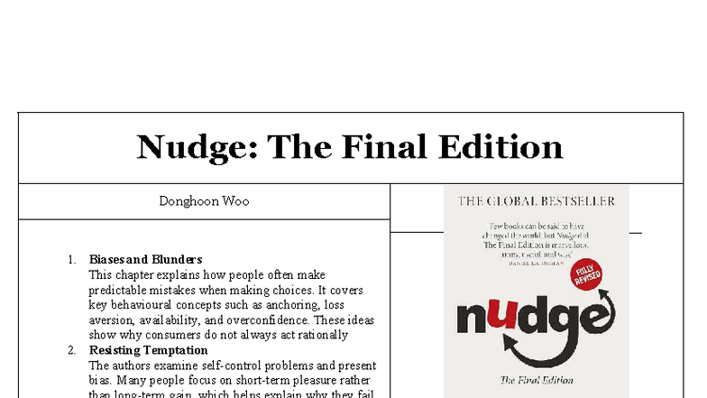 Nudge - Prescription Drugs: Plan D for Daunting The authors outline how ...