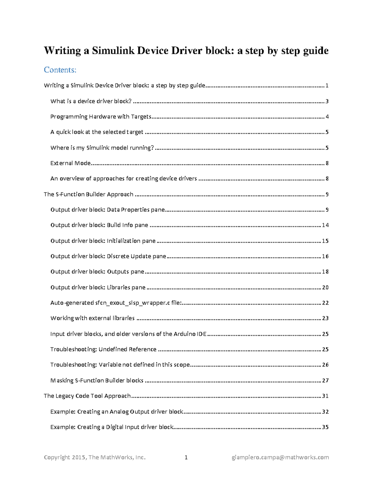 Simulink Device Driver Block Guide - Step by Step Instructions - Studocu