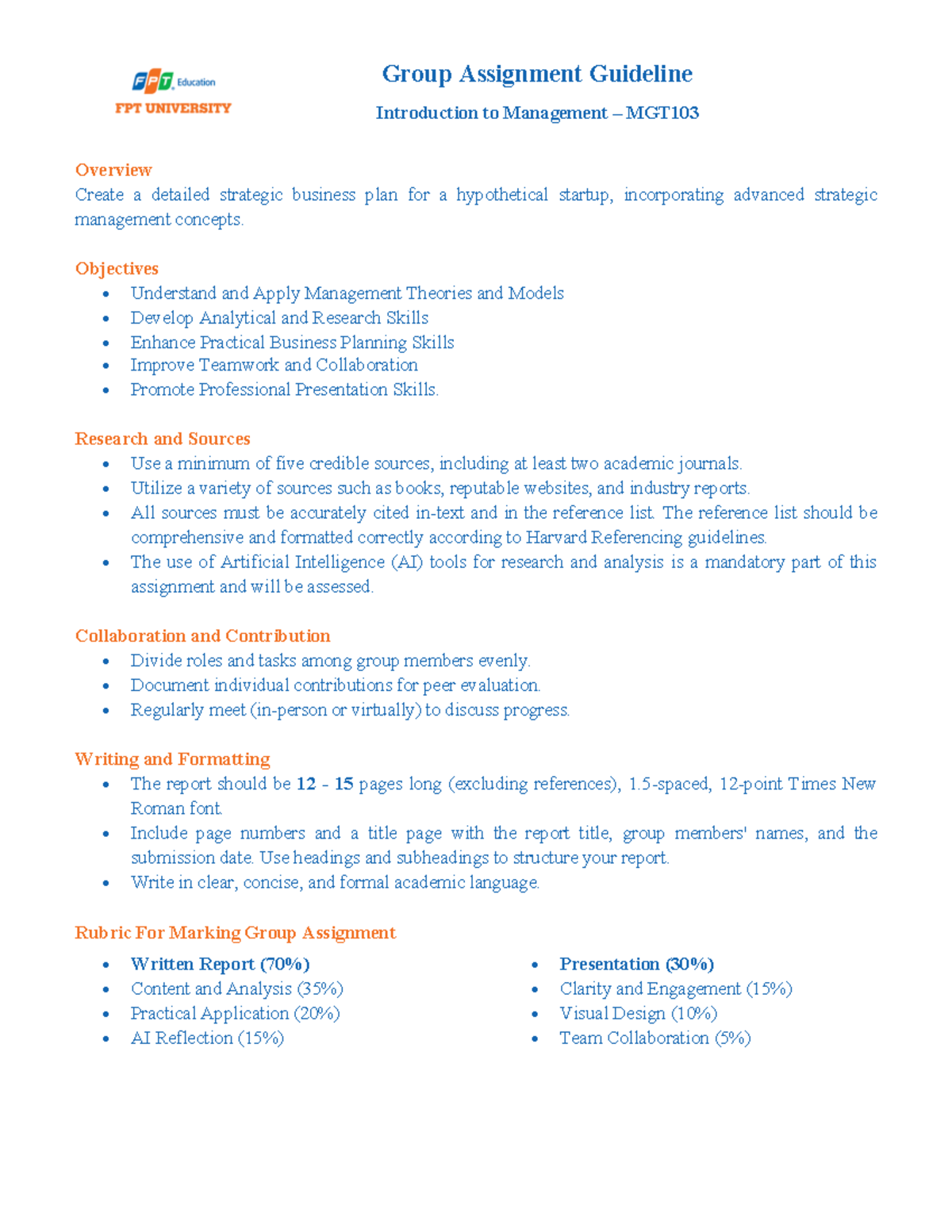 06 01 2025 2025 Group Assignment - Group Assignment Guideline ...