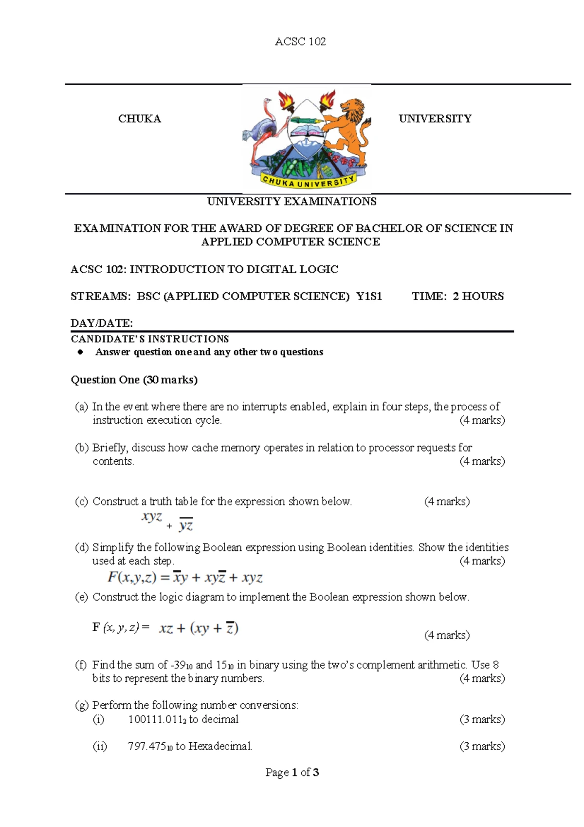 ACSC 101 Final Exam Practice Questions: Intro to IT Concepts - Studocu