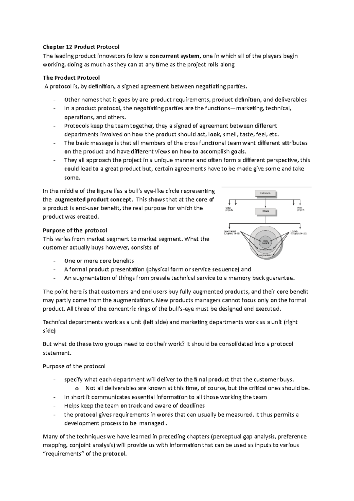 Chapter 12: Understanding Product Protocol and Its Importance - Studeersnel