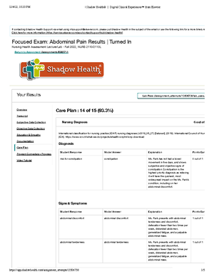 Heent SOAP Note EXAMPLE - HEENT SOAP Note Barbra Scheirer Regis College ...