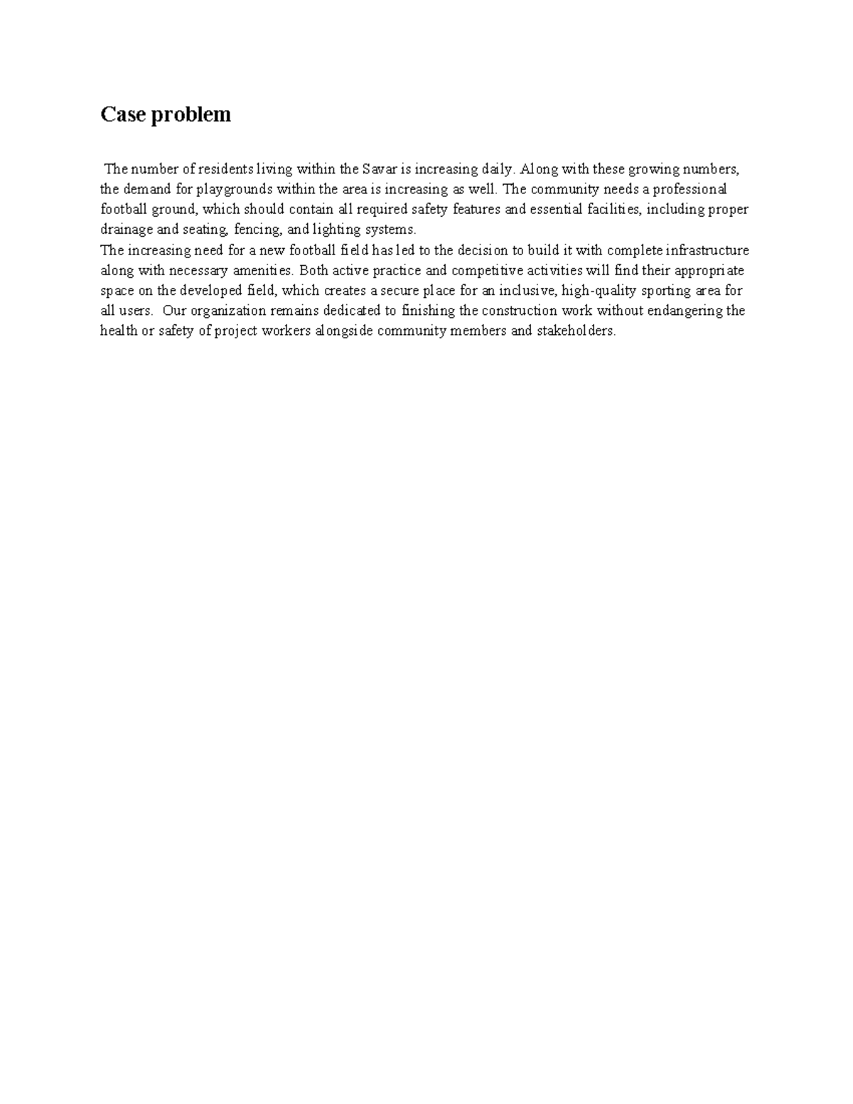 Case problem - It is a case solution - Case problem The number of ...