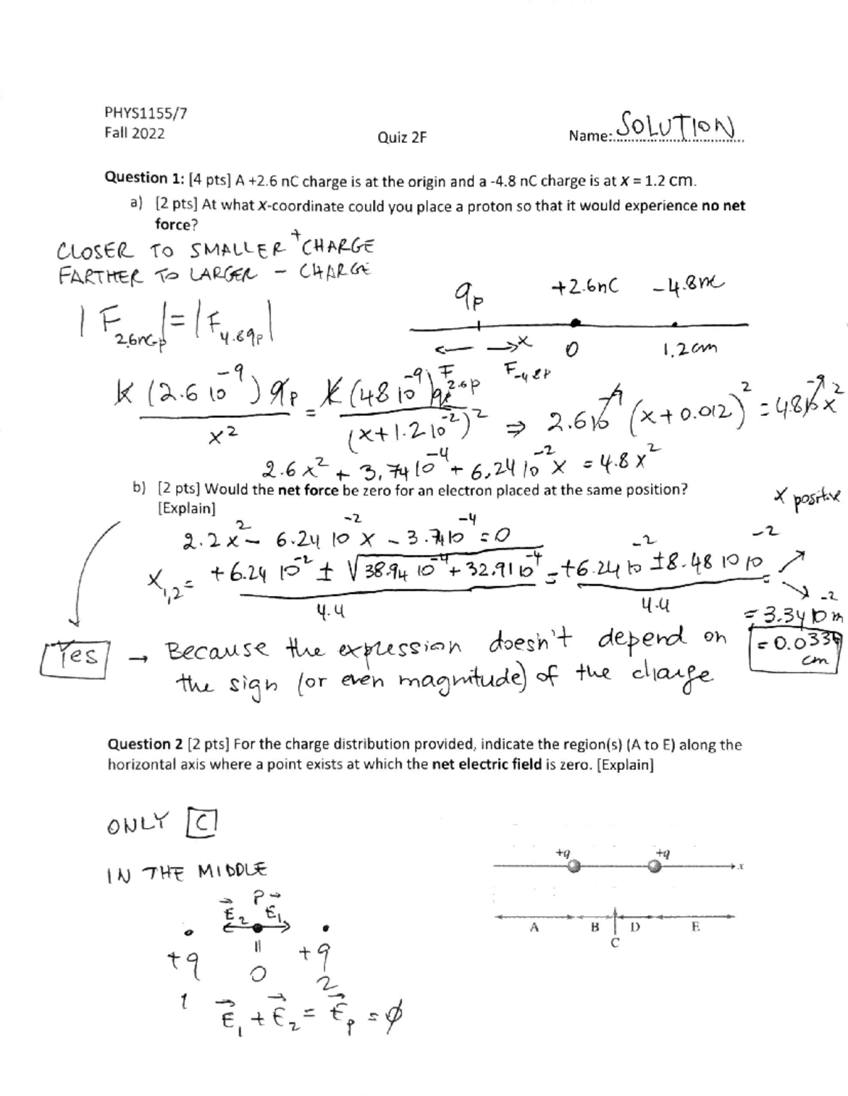 PHYS1157 FA22 Quiz 2F Solutions and Explanations - Studocu