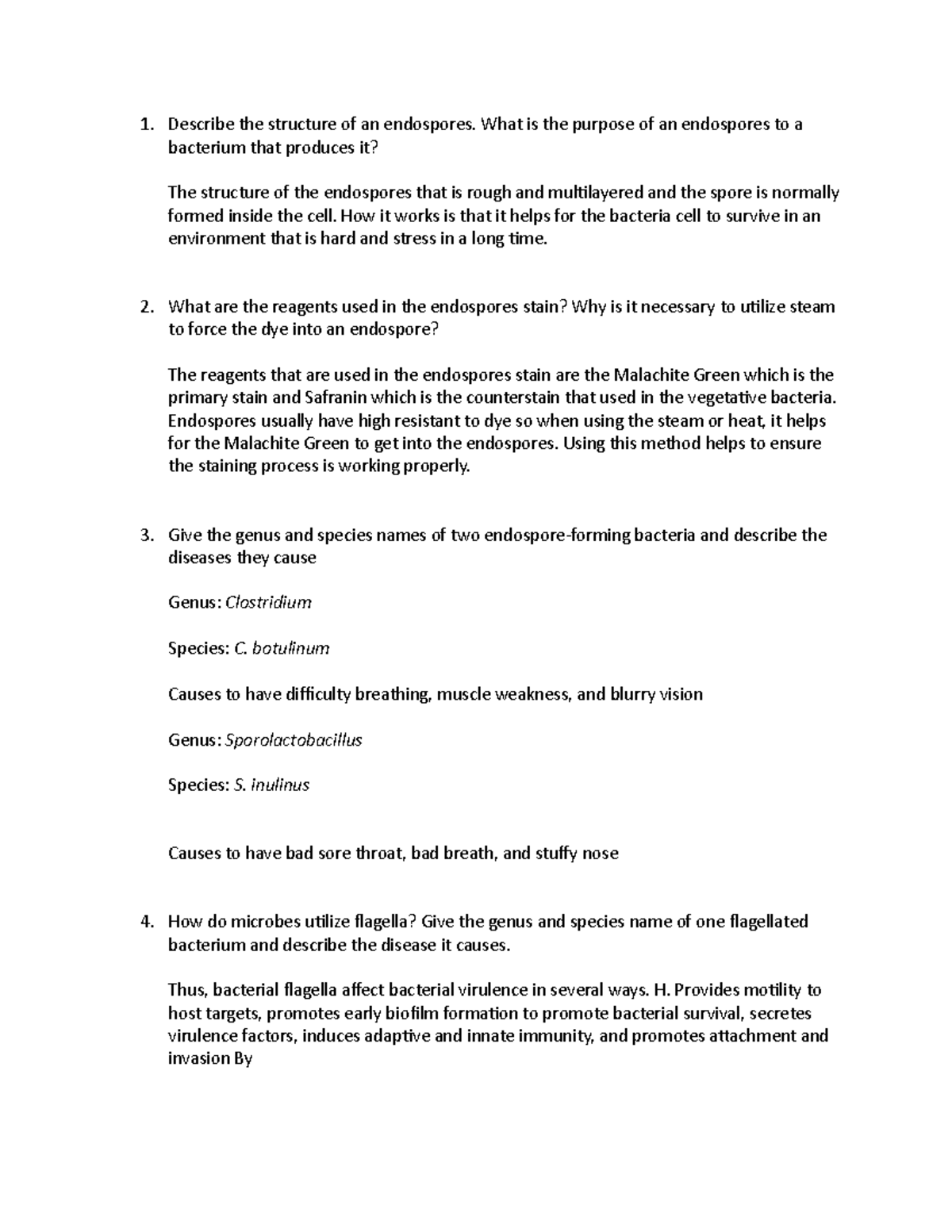 Pre lab 5 - This is the pre-lab 5 for microbiology Jason hendershot ...