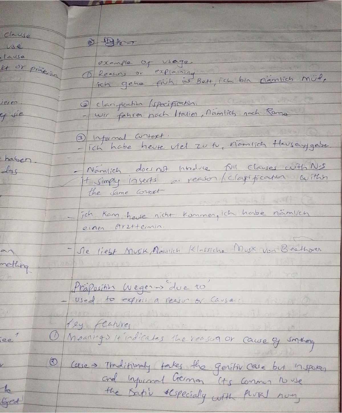 German Language Usage: Reasons and Clarifications in Context - Studocu