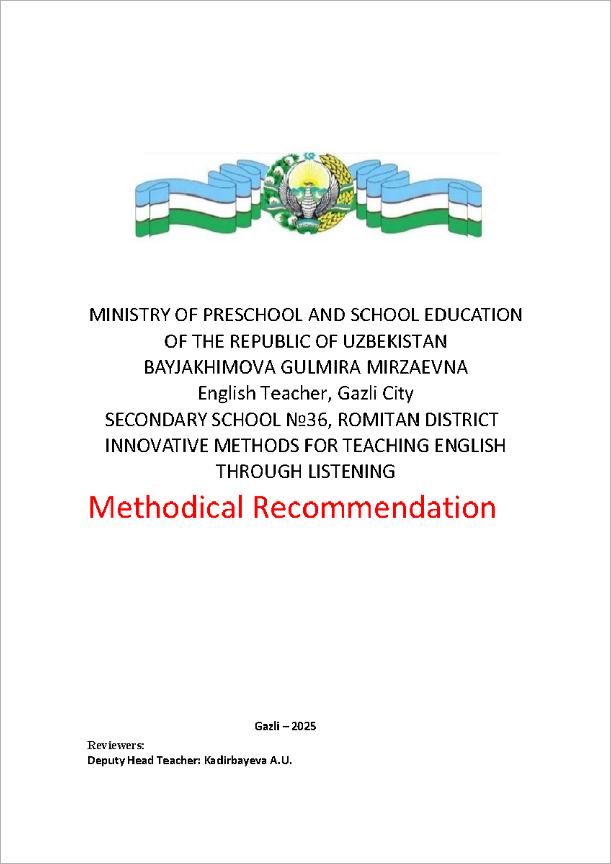 Innovative Methods for Teaching English Listening Skills (ENG 101 ...