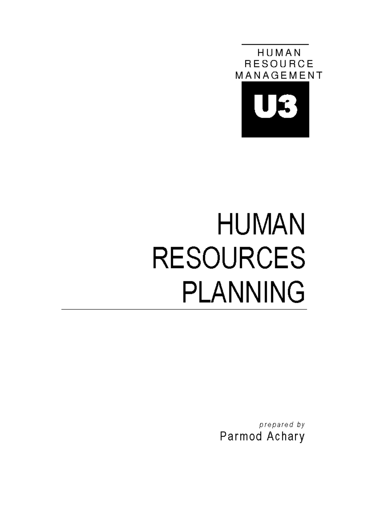 MG302 SG Unit 3: Human Resource Planning Overview and Strategies - Studocu