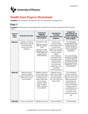[Solved] Examples of Calculating the Patient and Insurance Portion ...