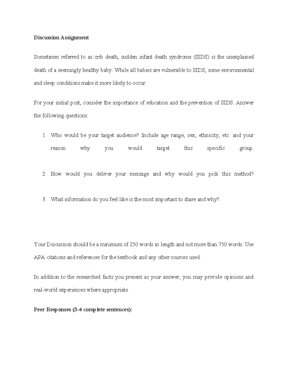 Discussion Assignment Unit 8 - Discussion Assignment Sometimes referred ...