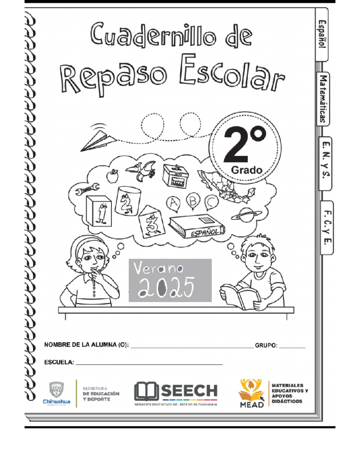 Cuadernillo de Repaso Escolar para Segundo Grado (MTUIE) - Studocu