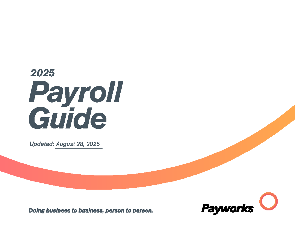2025 Payroll Guide: Key Updates and Labour Management Info - Studocu